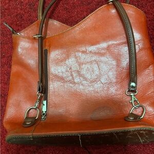 Brown Leather Tote Bag